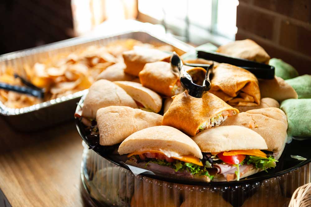 Buffet sandwiches served at private events hosted by Mackinaws Grill & Spirits in Green Bay WI.